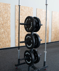 Weight plate and barbell tree